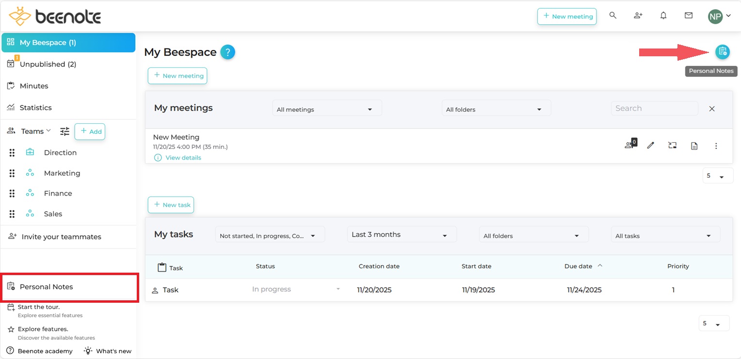 personal-notes-beeboard