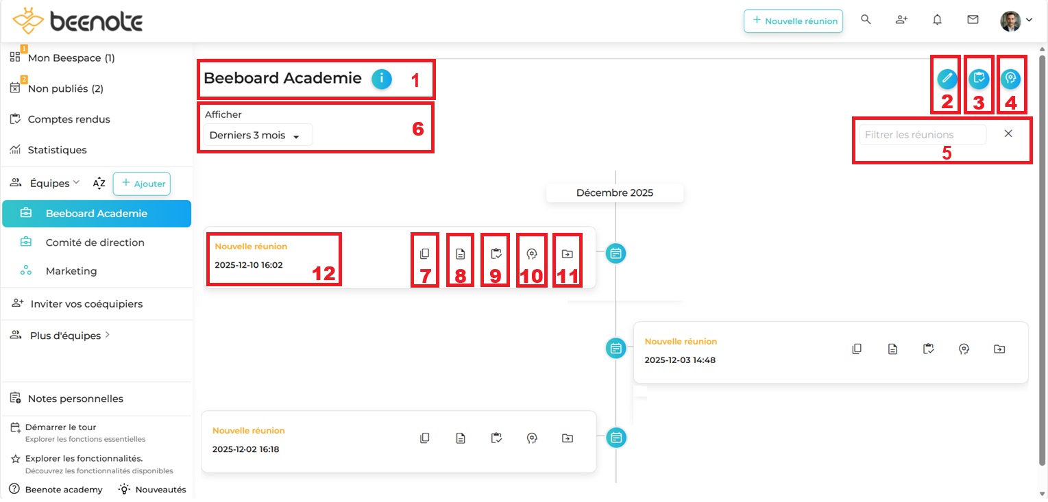 Organiser-ses-dossiers-ligne-de-temps 2025 Beenote-Organiser-ses-dossiers-ligne-de-temps