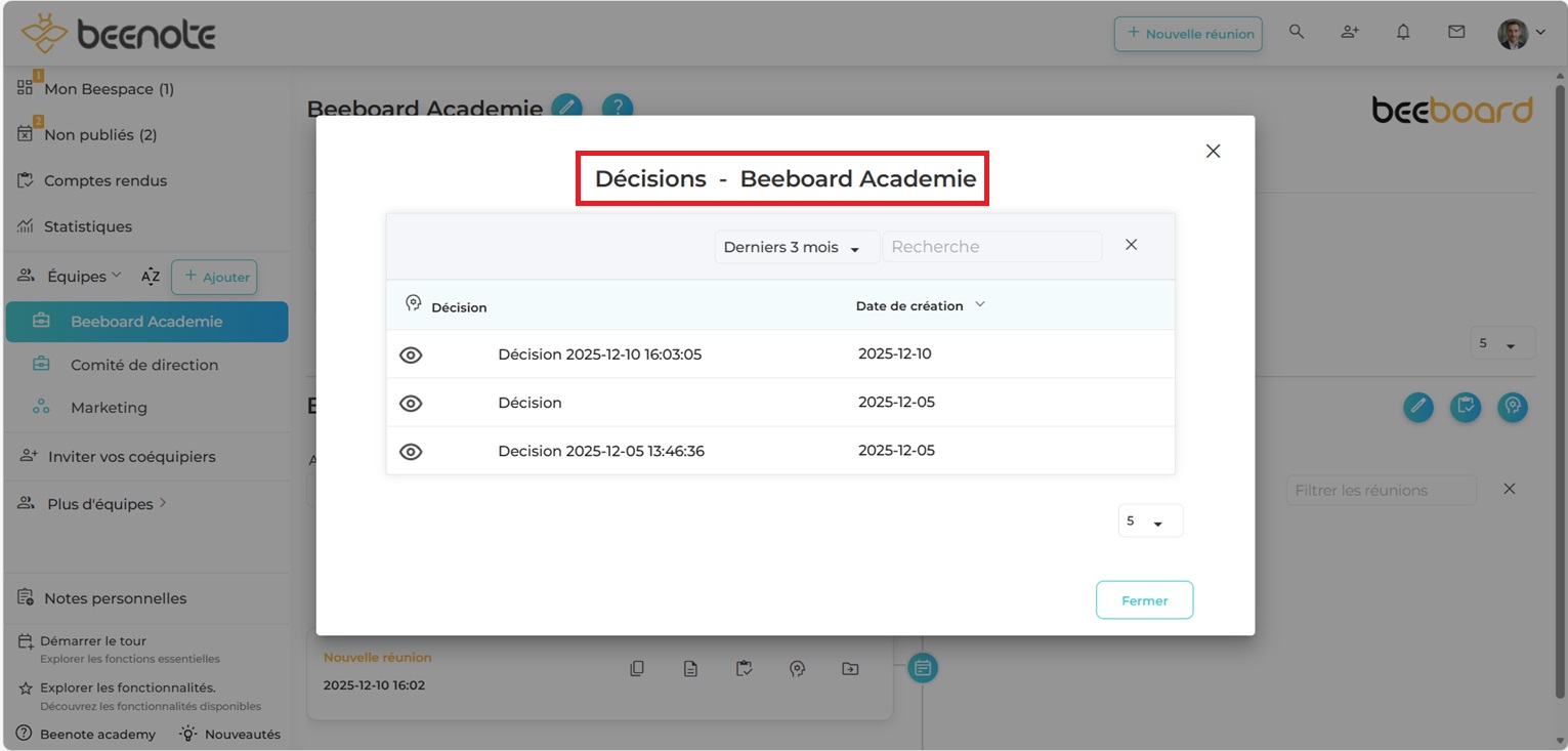 Organiser-ses-dossiers-liste-des-decisions 2025 Beenote-Organiser-ses-dossiers-liste-des-decisions