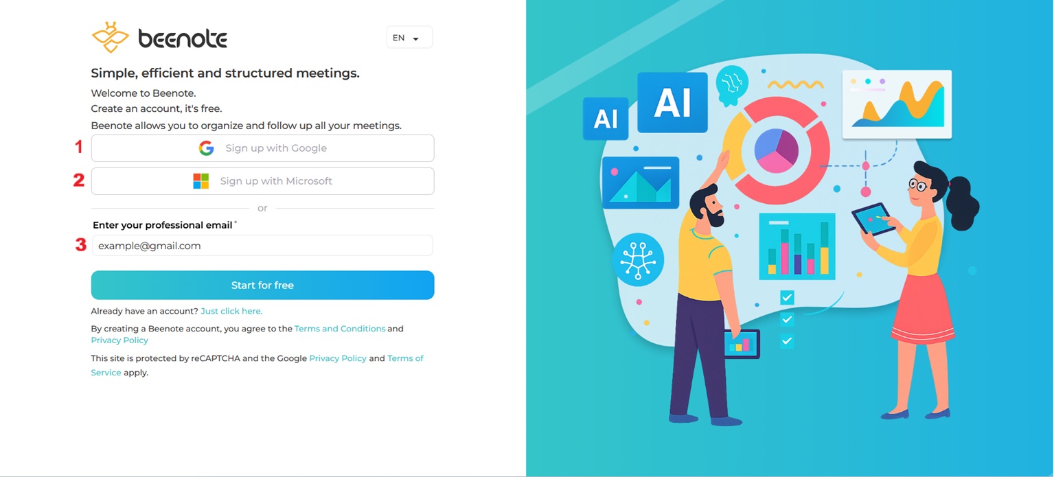 create an account 1 2025 Connect to Beenote-create an account