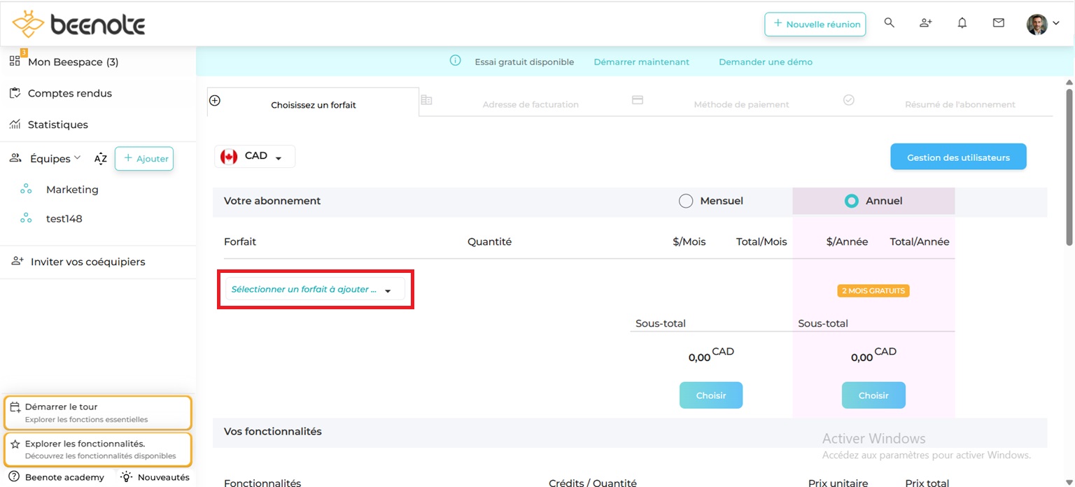 version d'essai Beefree-4